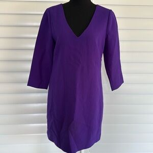J.Crew purple‎ shift dress sz 2